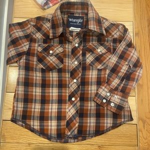 Boys Wrangler snap front